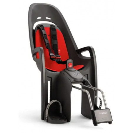 Hamax Cykelsits Zenith, Pakethållarfäste, Röd/Svart, Barnstol