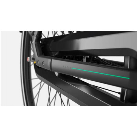 Gazelle Paris C8, Svart Matt, Ram 49 cm, Elcykel