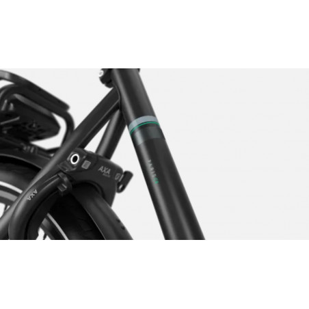 Gazelle Paris C8, Svart Matt, Ram 53 cm, Elcykel