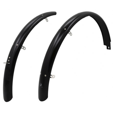 Skärmset Bike Attitude 26", 60 mm, inkl. rostfria stag, Svart