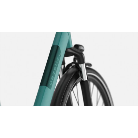 Gazelle Paris C8, Thyme Green Matt, Ram 57 cm, Elcykel
