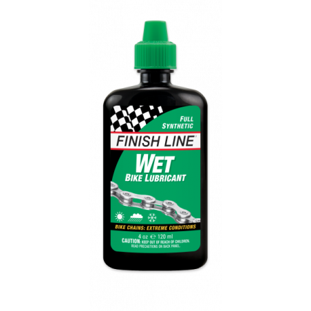 Finish Line Wet Lube – Extremt slitstarkt kedjesmörjmedel för blöta och krävande förhållanden