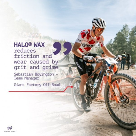 Finish Line HALO® Wax Lubricant – Snabbare. Tystare. Längre.