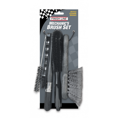 Finish Line Mechanic’s Brush Set – Komplett borstset för cykelrengöring