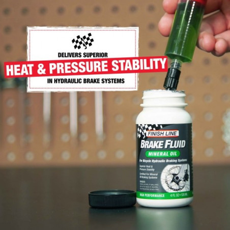 Finish Line Mineralolja för Skivbromsar – Maximal prestanda under tryck 120ml flaska