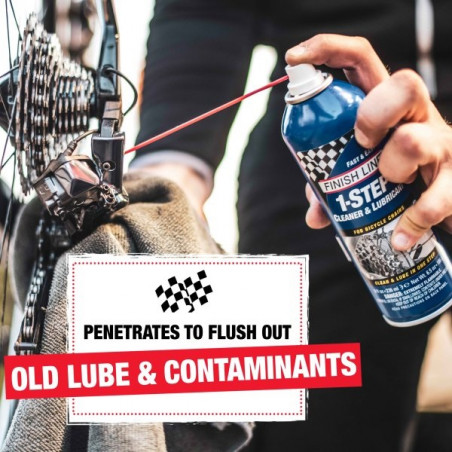 Finish Line 1-Step™ – Rengör och smörjer i ett enda steg