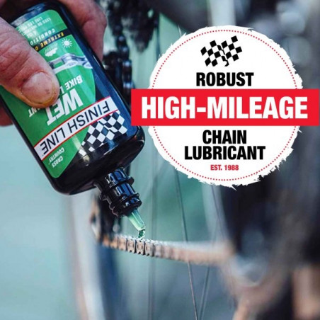 Finish Line Wet Lube – Extremt slitstarkt kedjesmörjmedel för blöta och krävande förhållanden