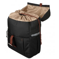 Gazelle cykelväska, svart/brun, 18,5 liter 2