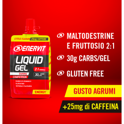 Enervit Gel Competition Citrus med koffein, 60 ml 2