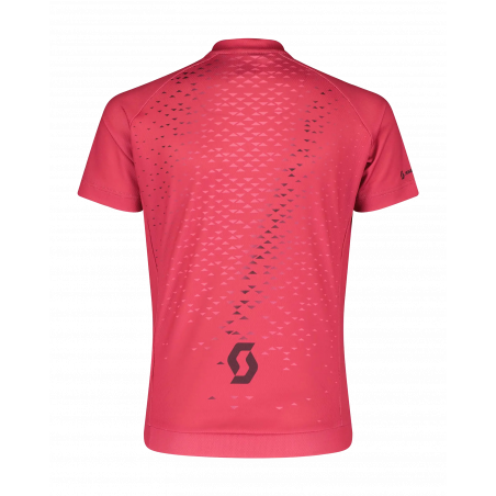 Scott Shirt Jr RC Team SS, Carmine Pink/Dark Purpule, Cykeltröja
