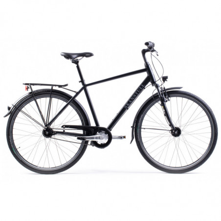 Skanstull Noah – Sportig och pålitlig herrcykel i mattsvart, 52 cm