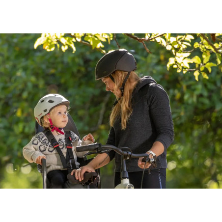 Hamax Zenith barnstol Relax, Grå/svart, Pakethållarmontering