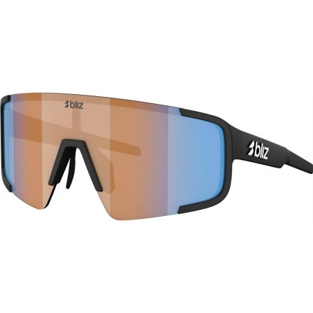 Bliz P003 Matte Black Coral/Orange Mirror Blue. Small. Sportglasögon
