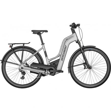 Bergamont E-Horizon Premium SUV Amsterdam, 52 cm, Matt Chrome Silver, Elcykel