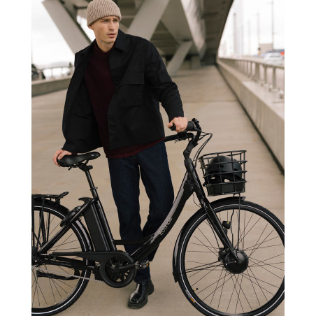 Ecoride Ambassador AXS H8 Front, Svart, Elcykel