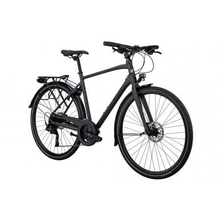 Crescent Kebne, 18-vxl, 58 cm, Svart, Hybridcykel